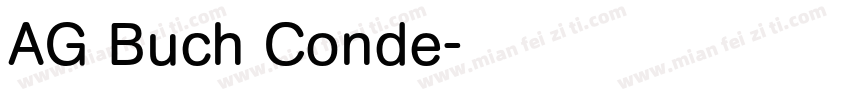 AG Buch Conde字体转换